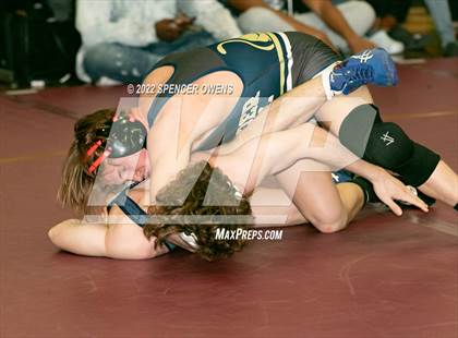 Thumbnail 1 in NCHSAA 4A West Wrestling Regional Championship photogallery.