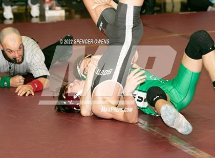 Thumbnail 2 in NCHSAA 4A West Wrestling Regional Championship photogallery.