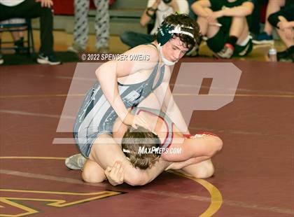 Thumbnail 3 in NCHSAA 4A West Wrestling Regional Championship photogallery.