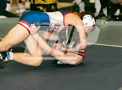 Thumbnail 2 in NCHSAA 4A West Wrestling Regional Championship photogallery.