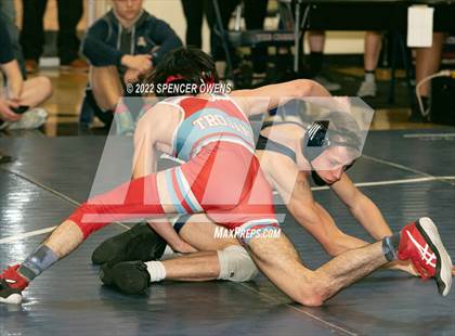 Thumbnail 2 in NCHSAA 4A West Wrestling Regional Championship photogallery.