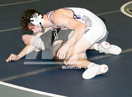 Thumbnail 1 in NCHSAA 4A West Wrestling Regional Championship photogallery.