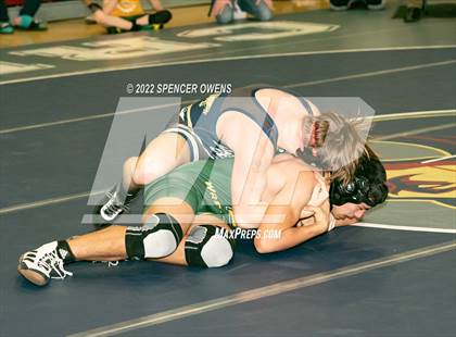 Thumbnail 2 in NCHSAA 4A West Wrestling Regional Championship photogallery.