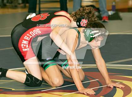 Thumbnail 3 in NCHSAA 4A West Wrestling Regional Championship photogallery.