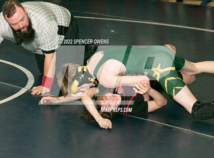 Thumbnail 2 in NCHSAA 4A West Wrestling Regional Championship photogallery.