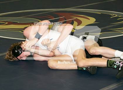 Thumbnail 3 in NCHSAA 4A West Wrestling Regional Championship photogallery.