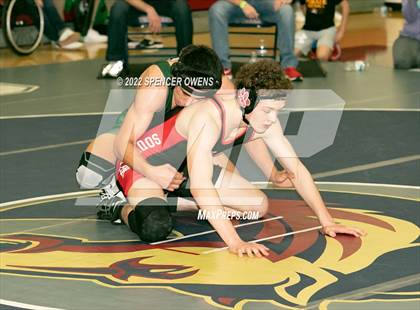 Thumbnail 3 in NCHSAA 4A West Wrestling Regional Championship photogallery.