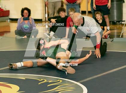 Thumbnail 1 in NCHSAA 4A West Wrestling Regional Championship photogallery.