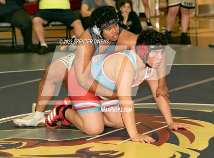 Thumbnail 2 in NCHSAA 4A West Wrestling Regional Championship photogallery.