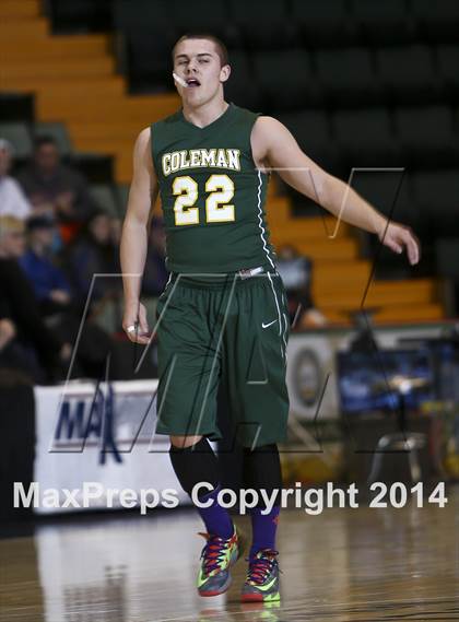 Thumbnail 3 in Coleman Catholic vs. Sherman (NYSPHSAA Class D Semifinal) photogallery.