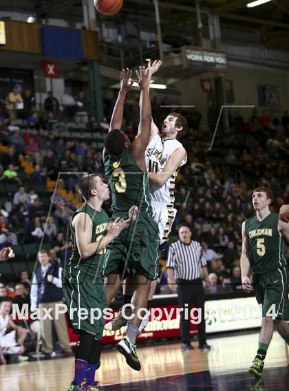 Thumbnail 2 in Coleman Catholic vs. Sherman (NYSPHSAA Class D Semifinal) photogallery.