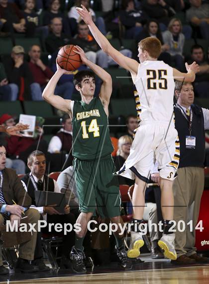 Thumbnail 3 in Coleman Catholic vs. Sherman (NYSPHSAA Class D Semifinal) photogallery.