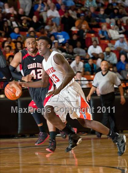 Thumbnail 3 in Bowie vs. Cedar Hill (5A Regional Semifinal Playoff) photogallery.