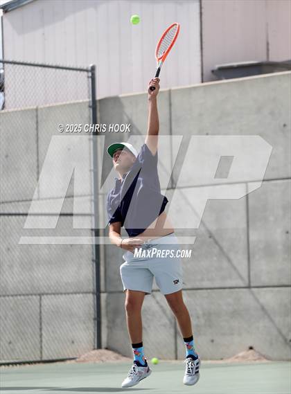 Thumbnail 3 in Shadow Mountain vs Catalina Foothills (AIA Boys Tennis Division II Team Championship Quarterfinals) photogallery.