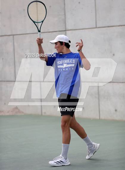 Thumbnail 2 in Shadow Mountain vs Catalina Foothills (AIA Boys Tennis Division II Team Championship Quarterfinals) photogallery.