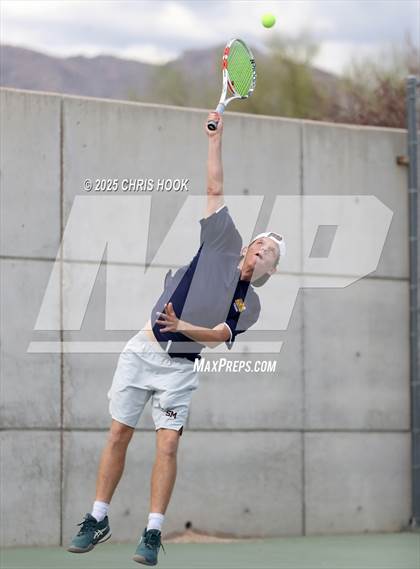 Thumbnail 1 in Shadow Mountain vs Catalina Foothills (AIA Boys Tennis Division II Team Championship Quarterfinals) photogallery.