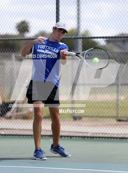 Thumbnail 3 in Shadow Mountain vs Catalina Foothills (AIA Boys Tennis Division II Team Championship Quarterfinals) photogallery.