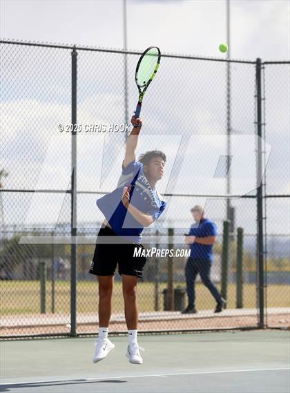 Thumbnail 3 in Shadow Mountain vs Catalina Foothills (AIA Boys Tennis Division II Team Championship Quarterfinals) photogallery.