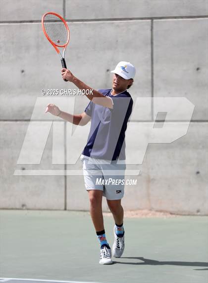Thumbnail 3 in Shadow Mountain vs Catalina Foothills (AIA Boys Tennis Division II Team Championship Quarterfinals) photogallery.