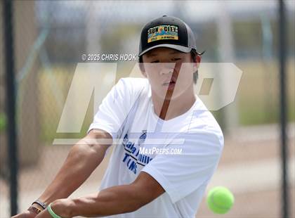 Thumbnail 1 in Shadow Mountain vs Catalina Foothills (AIA Boys Tennis Division II Team Championship Quarterfinals) photogallery.