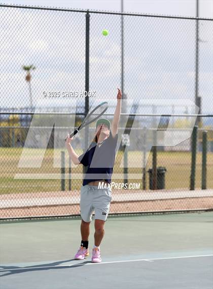 Thumbnail 3 in Shadow Mountain vs Catalina Foothills (AIA Boys Tennis Division II Team Championship Quarterfinals) photogallery.