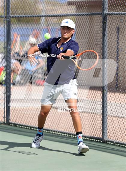 Thumbnail 2 in Shadow Mountain vs Catalina Foothills (AIA Boys Tennis Division II Team Championship Quarterfinals) photogallery.
