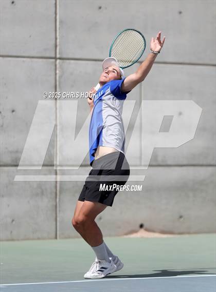 Thumbnail 2 in Shadow Mountain vs Catalina Foothills (AIA Boys Tennis Division II Team Championship Quarterfinals) photogallery.