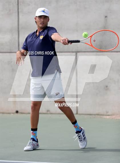 Thumbnail 3 in Shadow Mountain vs Catalina Foothills (AIA Boys Tennis Division II Team Championship Quarterfinals) photogallery.