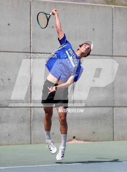 Thumbnail 3 in Shadow Mountain vs Catalina Foothills (AIA Boys Tennis Division II Team Championship Quarterfinals) photogallery.