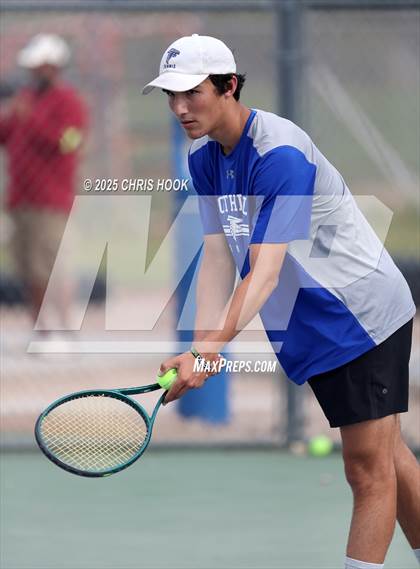 Thumbnail 3 in Shadow Mountain vs Catalina Foothills (AIA Boys Tennis Division II Team Championship Quarterfinals) photogallery.
