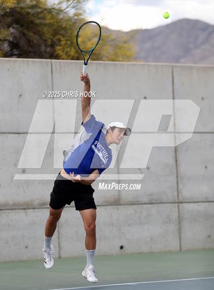 Thumbnail 3 in Shadow Mountain vs Catalina Foothills (AIA Boys Tennis Division II Team Championship Quarterfinals) photogallery.