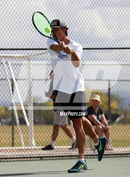 Thumbnail 3 in Shadow Mountain vs Catalina Foothills (AIA Boys Tennis Division II Team Championship Quarterfinals) photogallery.