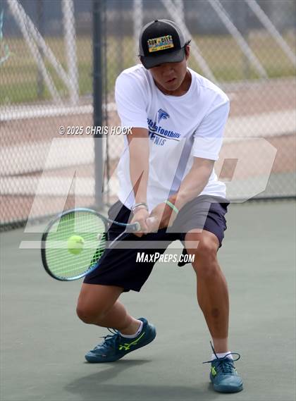 Thumbnail 3 in Shadow Mountain vs Catalina Foothills (AIA Boys Tennis Division II Team Championship Quarterfinals) photogallery.
