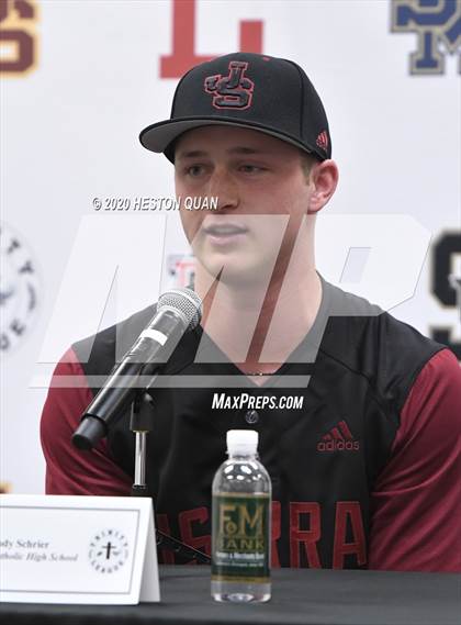 Thumbnail 1 in Trinity League Baseball Media Day - JSerra Catholic photogallery.