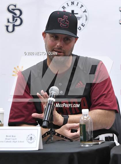 Thumbnail 2 in Trinity League Baseball Media Day - JSerra Catholic photogallery.