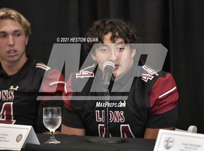 Thumbnail 1 in Trinity League Football Media Day - JSerra Catholic photogallery.