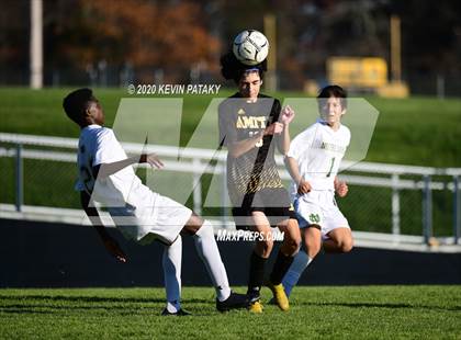 Thumbnail 1 in Notre Dame, WH @ Amity Regional (SCC Div C 1st Round) photogallery.