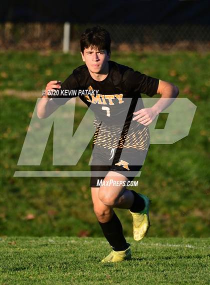 Thumbnail 1 in Notre Dame, WH @ Amity Regional (SCC Div C 1st Round) photogallery.