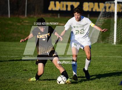 Thumbnail 1 in Notre Dame, WH @ Amity Regional (SCC Div C 1st Round) photogallery.