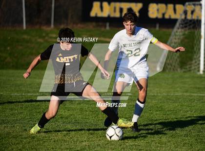 Thumbnail 3 in Notre Dame, WH @ Amity Regional (SCC Div C 1st Round) photogallery.