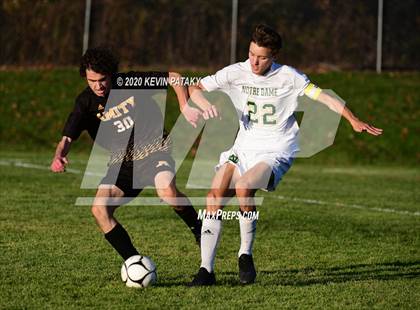 Thumbnail 3 in Notre Dame, WH @ Amity Regional (SCC Div C 1st Round) photogallery.