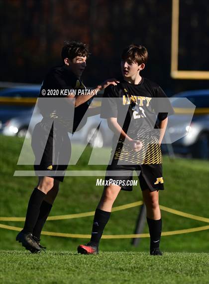 Thumbnail 3 in Notre Dame, WH @ Amity Regional (SCC Div C 1st Round) photogallery.