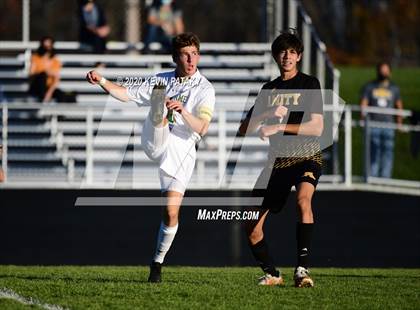 Thumbnail 1 in Notre Dame, WH @ Amity Regional (SCC Div C 1st Round) photogallery.