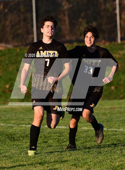 Thumbnail 1 in Notre Dame, WH @ Amity Regional (SCC Div C 1st Round) photogallery.
