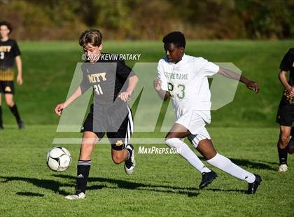 Thumbnail 3 in Notre Dame, WH @ Amity Regional (SCC Div C 1st Round) photogallery.