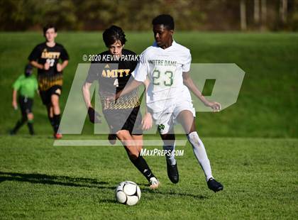 Thumbnail 2 in Notre Dame, WH @ Amity Regional (SCC Div C 1st Round) photogallery.