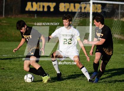 Thumbnail 2 in Notre Dame, WH @ Amity Regional (SCC Div C 1st Round) photogallery.