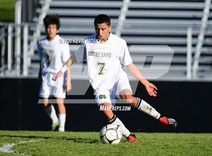 Thumbnail 2 in Notre Dame, WH @ Amity Regional (SCC Div C 1st Round) photogallery.