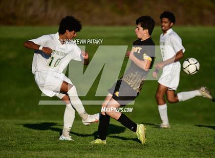 Thumbnail 3 in Notre Dame, WH @ Amity Regional (SCC Div C 1st Round) photogallery.