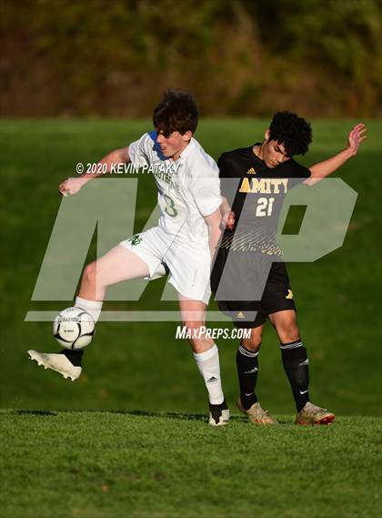 Thumbnail 1 in Notre Dame, WH @ Amity Regional (SCC Div C 1st Round) photogallery.